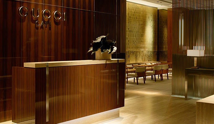 東京銀座Gucci Cafe Ginza餐廳空間設計